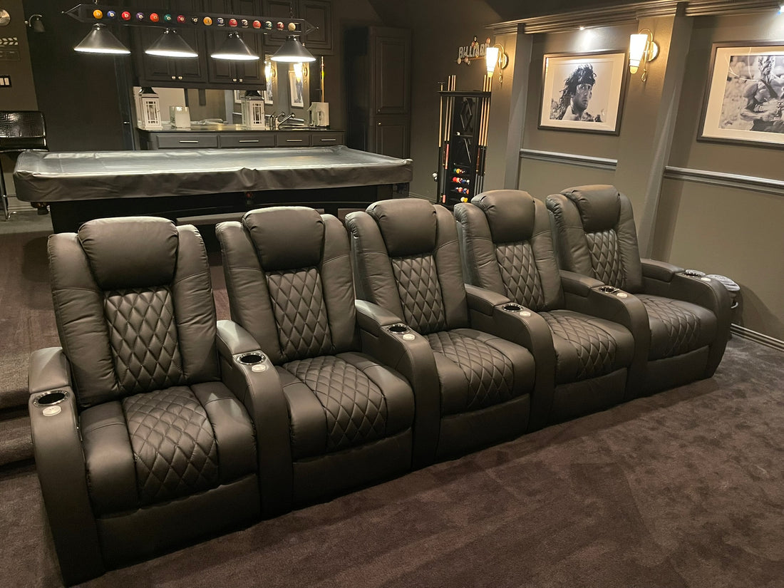 Family movie night seating arrangement