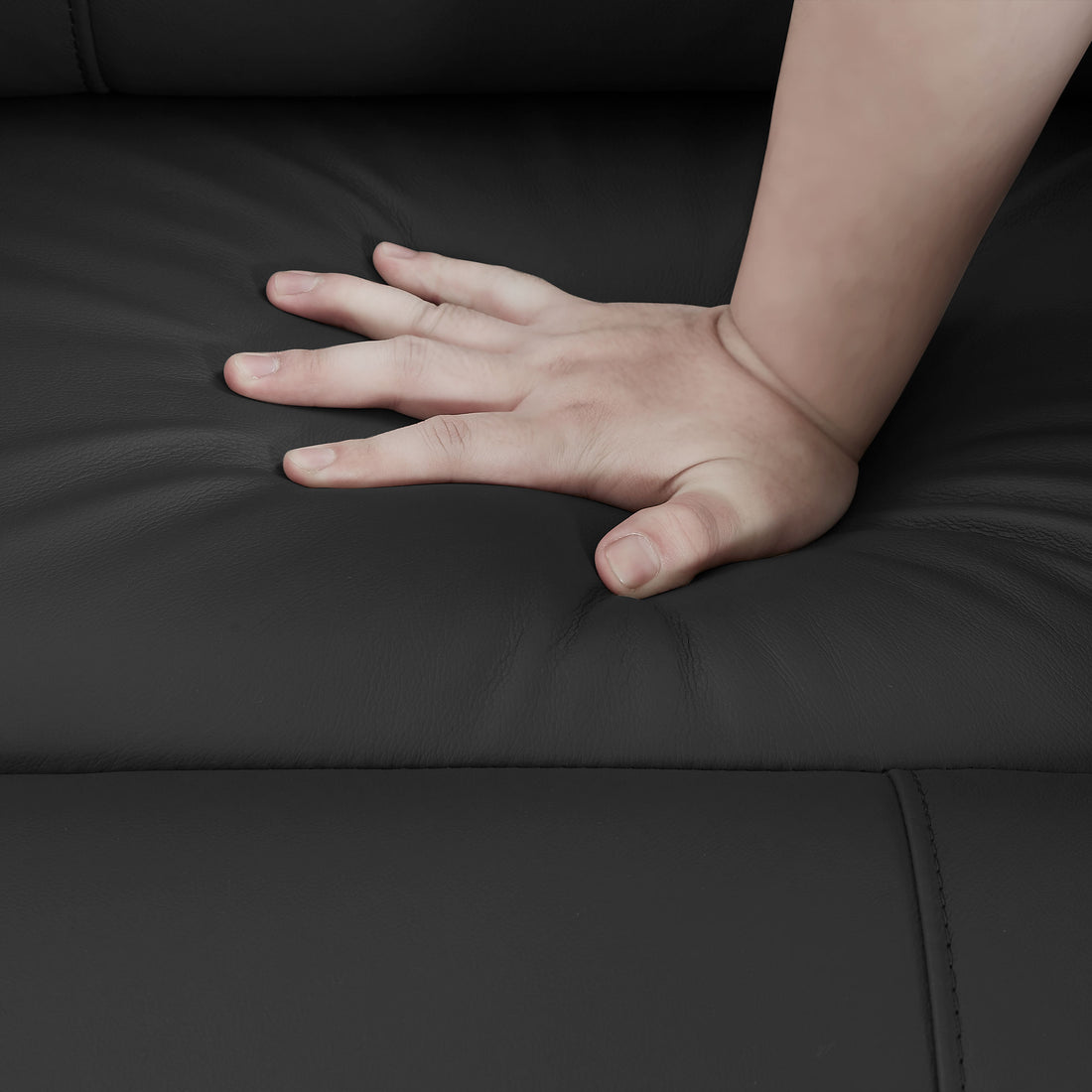 Ergonomically contoured memory foam cushioning designed to provide pressure relief and consistent all-day comfort.