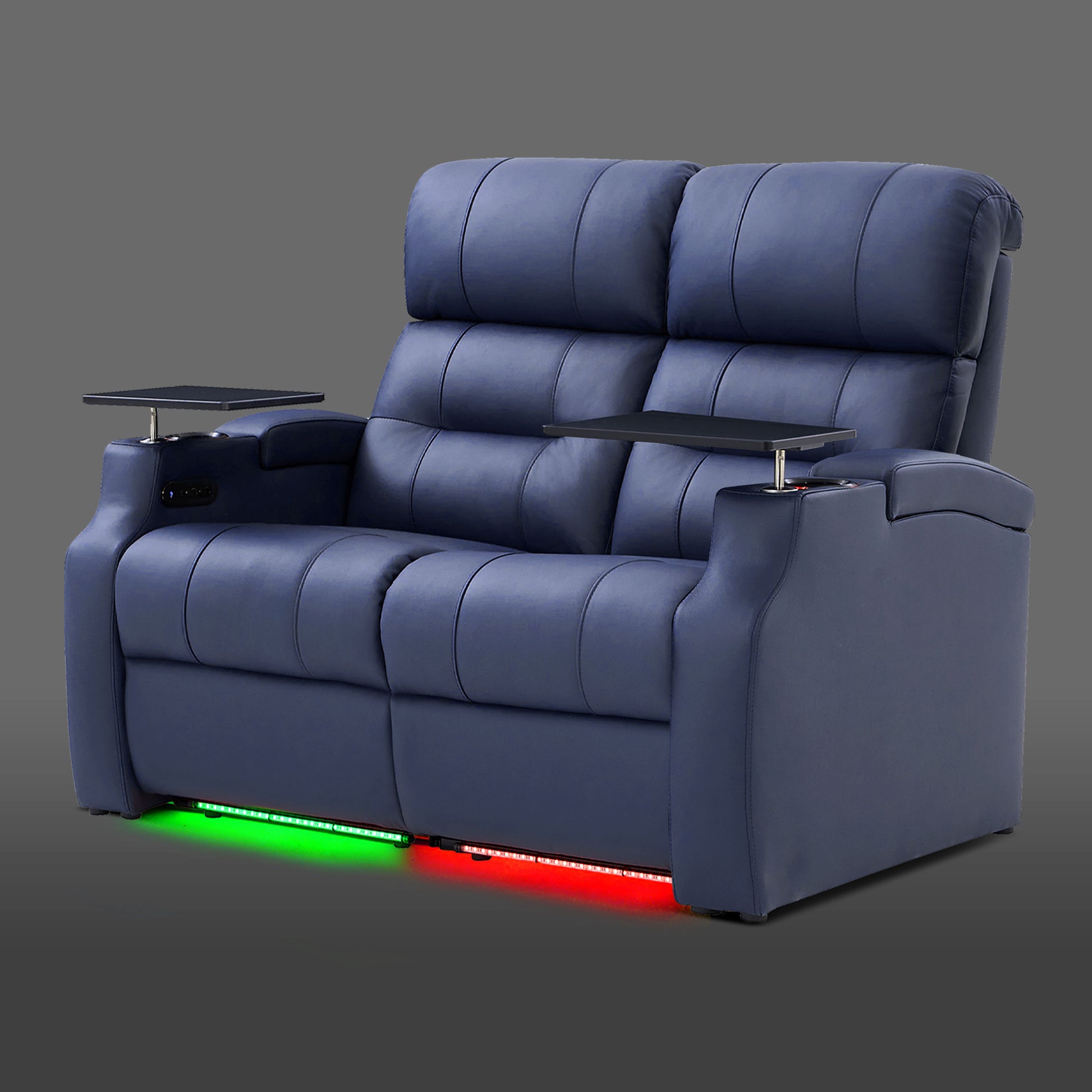 Edgex Series home theater loveseat recliner with LED lighting